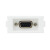 N86-616 R232串口母对母直插模块 DB9针串口控制面板插座定制 N86-616  黑色