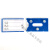 ONEVAN强磁性标签货位仓位卡仓库仓储标示牌磁性材料卡货架库位 5*8三磁(蓝/白/红)颜色留言