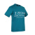 杰尼亚 Z Zegna 男士棉质字母短袖T恤 湖蓝色 VS372 ZZ630U 6U2 M码