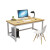 居美安加固钢木电脑桌台式桌加长双人简约现代家用实木电竞卧室办公书桌 白架+黑板 80x50x74cm