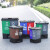 中环力安 垃圾分类垃圾桶带盖大号双桶干湿脚踏商用餐饮公共场合 A 40L蓝红（可回收+有害）