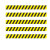 昊鹰 一米线地贴警示标贴排队线地面加厚防水贴线外提示地贴10*100cm黄色（5条装）