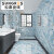 松果蓝色镀金大理石瓷砖现代简约卫生间厨房墙砖客厅地砖400 800 T8858  800*800MM
