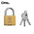 OPEL 双线铜锁 仓库大门储物柜子锁双舌铜芯行李箱锁 DBX50