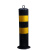 加厚钢管警示柱防撞柱路障柱固定隔离柱路桩地桩反光铁立柱警示桩 50公分固定普通款