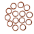 CSCD密封件氟胶圈O型圈密封圈线径3.55mm内径21.2--50mm耐高温耐腐蚀 内径41.2*3.55  10个
