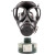 普达 自吸过滤式防毒面具 化学化工喷漆全面罩 防有毒气体套装 MJ-4003+P-B-2过滤罐
