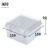 须特（XUTE）安防监控室内外开关防水接线盒塑料分线盒透明盖明装电源盒按钮盒电缆接线端子盒 150*150*90(A10T)白色