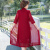 TKSK儿子女儿结婚穿的喜婆婆礼服平时可穿改良旗袍连衣裙中袖大码裙 酒红色 6XL 180-200斤