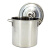 卫洋 WYS-487加厚不锈钢水桶 酒店学校不锈钢桶厨房储水桶汤桶加厚带盖 28cm