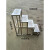 欧杜（oudu）  不锈钢台阶凳2层小梯子脚踏凳户外小门台小楼梯仓库 不锈钢4层防滑板90*47*90厘米
