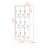 浦丰 钢制储物柜加厚铁皮柜工厂宿舍带锁多门收纳柜鞋柜9门PFE57