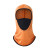 适用于焊工遮脸布面罩电焊头套护脸装备防护夏冰丝神器防晒眼 橙色