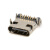 Type-C母座直插贴片插座USB-3.1 6P16P 4脚 高清传输接口快冲接头 母座/16P/沉板0.8(5只)