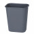 斯图加厚垃圾桶酒店客房阻燃垃圾桶不带盖翻边宾馆餐厅纸篓办公室果皮垃圾桶35升灰色垃圾桶（大号）
