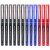 晨光直液式中性笔41801全针管办公签字笔液体走珠笔学生速干考试 12支笔（6黑3蓝3红）