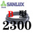 船用SANLUX三力士三角带传动带B2000到2400 B2100 B007 皮带 黑色B-2300三力士
