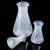海斯迪克 HKCL-548 塑料三角烧瓶 PP喇叭口 带刻度锥形瓶 平底烧杯瓶 250ml
