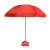 胜镁 户外应急太阳伞商用广告印刷伞大号折叠雨伞遮阳伞红色48寸(2.4米)三层骨架涂银布