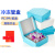 塑料冻存管盒冷存管盒EP管盒pc1.8/2/5/10ml25格50格81格100格 【BKMAM】100格 PP材质 透明 1.5/1