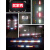 厢式货车反光贴条汽车红白车身贴片夜光塑料反光板年检审车反射器 无孔反光板10片（全白）