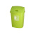 家用带盖垃圾桶加厚摇盖垃圾桶宿舍办公室收纳桶30L40L大垃圾箱 30L带盖子H款果绿色眼睛送1卷垃圾袋
