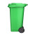 舒蔻（Supercloud）大号塑料分类垃圾桶小区环卫户外带轮加厚垃圾桶 240L加厚绿色分类厨余垃圾