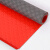 地垫pvc防滑垫加厚防水塑胶塑料地毯橡胶走廊楼梯满铺地胶地板垫定做 红色双层加厚铜钱纹 2.5mm厚 0.9米宽*2米长