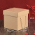 正方形礼品包装盒礼盒三层瓦楞纸盒手工礼物盒茶叶空盒牛皮纸纸盒 牛皮瓦楞天地盖盒25*25*25（5个价）