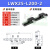 X轴燕尾槽滑台LWX40/25/60长行程齿轮齿条型手动位移微调平台精密 LWX25-L200-2(行程180mm+双滑块)