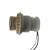 创意水管灯头座E27螺口复古工业风DIY金属铁管塑料管灯具饰具配件 PVC1寸外丝直灯头灰色