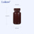 广口加厚塑料瓶HDPE塑料大口圆瓶聚PP白棕色样品留样瓶半透明试剂 HDPE(棕色)60ml10个洁净包装