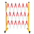 麦锐欧（Mairuio）伸缩围栏 折叠 玻璃钢 施工 隔离栏 安全护栏5米宽 高1.2米 (国标)带轮