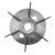 卓越沪一 电机风扇叶 Y200-2,材质：铝合金，（注：电机30KW) 个