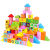 北欧时光（BEIOUSHIGUANG）儿童积木拼装启智玩具婴儿智开发宝宝木制1-3女孩早教3-6岁男孩 【桶装】100粒印花积木