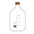 透明带刻度丝口瓶蓝盖试剂瓶高温瓶实验取样玻璃样品瓶 蜀牛牌棕色250ml