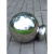不锈钢圆球带座装饰球大门柱子空心球圆座围墙楼梯扶手连体球 300球焊接160底座本色