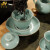 艾莹嘉（Aiyingjia）龙泉青瓷茶具整套天青色茶器套装高档家用陶瓷泡茶器高端商务礼品 天青色套 12件