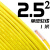 国标阻燃BVR1 1.5 2.5 4 6平方软多股铜芯家装电线铜线零剪 2.5平方 单皮软线(1米)黄色