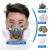 XMSJ化学实验室防毒面具全面罩喷漆化工防尘面罩防护罩工业专 311硅胶防尘毒套装+10片梯形棉