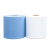 艾博瑞（Aberry）无尘纸工业擦拭布吸油吸水实验室车间卷纸用不掉毛蓝白大卷500张 蓝色平纹25*30cm  500张/卷