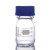 定制 螺口蓝盖瓶透明透明丝口蓝盖试剂瓶25 50 100ml德国肖特瓶