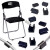 钢筋凳子塑料脚垫办公椅子开口脚套弓形椅子圆管卡套管夹条形套 开口12毫米（黑色） 4个