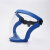 电焊防护面罩高透明焊工专用防风全脸防雾工地工业打 蓝框透明面罩 1个 S