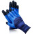 阿力牛 AST-027 双层加强指劳保手套 耐磨防滑加厚防护手套 全挂加强指手套蓝色12双 均码