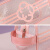 化妆包2023新款粉色透明防水洗澡包PVC收纳袋洗漱包包女 粉色大号含旅行洗漱套装