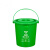 贵彬（JP) GK54 厨房手提垃圾桶带盖厨余垃圾 绿色20L圆桶+盖+滤网 