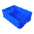 定制定制塑料长方形零件盒周转箱物料筐螺丝盒塑料五金工具配件盒 39号箱蓝色 60.8*41.8*20厘米 熟胶熟料加厚款