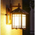 LED户外壁灯防水简约现代围墙外墙灯门柱阳台新中式壁灯 黑色 东京亭壁灯太阳能款