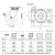 FACEMINI ZQ-930 黑色橡胶防静电脚轮导电轮万向轮子周转车设备静音轮 4寸黑色丝杆刹车 规格 48H